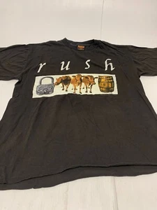 VTG Shirt Black 1993 Rush Counterparts Single Stitch Grunge Tour Band XL Men A56 - Picture 1 of 10