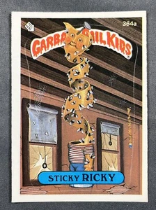 1987 Topps Garbage Pail Kids Series 9 STICKY RICKY 364a GPK Trading Card Sticker - Bild 1 von 2