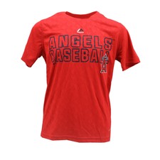 Los Angeles Angels Official MLB Majestic Kids Youth Size Athletic Shirt New Tags