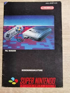 BEDIENUNGSANLEITUNG NOTICE CONSOLE SUPER NINTENDO NES SNES (NOTICE SEUL MANUAL) - Foto 1 di 2