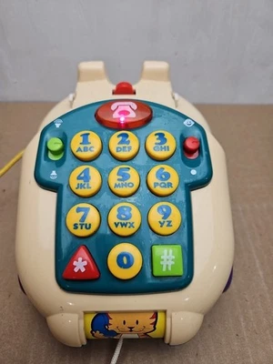 Vintage Vtech Little Smart Pull n Play Phone Toy Telephone Sounds Works - Image 1 of 4