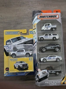 Matchbox NYPD Police Rescue 5 Pack/2020 Colectors Ram Rebel Pick-Up. VHTF!!!! - Picture 1 of 16