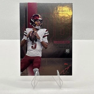 Jayden Daniels RC #RCV-134 2024 Topps Signature Class cromada variación SP - Imagen 1 de 2