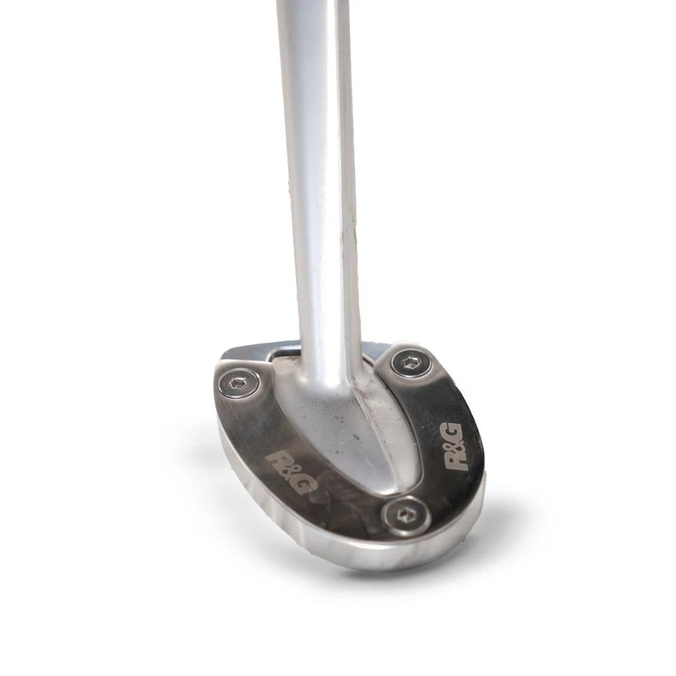 Zapato R&G Racing Silver Kickstand para Triumph Daytona 675 2006-2012 Foto 1 de 4