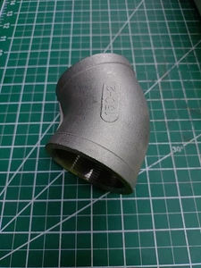 SS-EL45-108 304 Stainless Steel 45° Elbow Female to Female 2" NPT - Picture 1 of 1