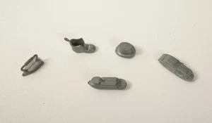Lot Vintage Monopoly Game Pieces (R4A/JSF6) Iron Shoe Hat Car Boat 1972 Metal - Picture 1 of 8
