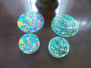 Vintage Psychedelic Mother Goose & Exhaustion Springbok Round 7" Puzzle COMPLETE - Picture 1 of 8