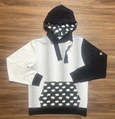 Sudadera para hombre ASICS Tiger Happy Chaos blanca negra temática de anime japonés talla S Foto 1 de 4