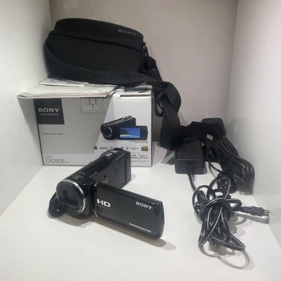 Sony Handycam HDR-CX280E Full HD Black Camcorder - Original Box & Accessories  - Image 1 of 4