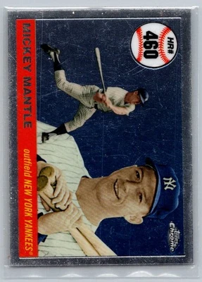 Topps Chrome Home Run History Mickey Mantle 460 2008 Foto 1 de 2
