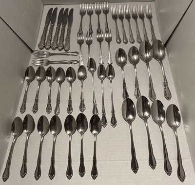 Fleurette Vintage Sears Moda Inoxidable 43 Piezas Hecho en EE. UU. No Completo Foto 1 de 4