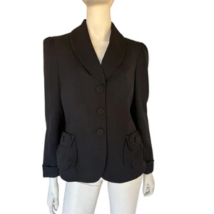 Marc Jacobs black wool jacket sz M 6/8 - Picture 1 of 8