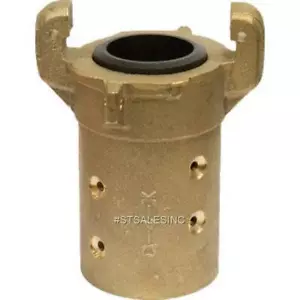 HEAVY DUTY BRASS FULL PORT SANDBLAST BLAST HOSE QUICK COUPLING FOR 1 1/2 ID HOSE - Picture 1 of 1