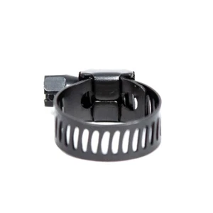 Abrazadera furtiva de 0,25"" - 0,62"" NEGRA acero inoxidable engranaje de gusano de alta resistencia - Imagen 1 de 3
