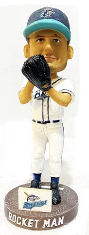 Roger Clemens Bridgeport Bluefish Rocket Man 2016 Limited Ed SGA Bobblehead NEW Cover