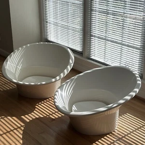 Overman Mid-Century Modern Space Age Molded Plastic Tub Chair - Pair of 2 Chairs - Picture 1 of 21