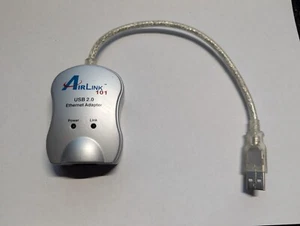 Airlink 101 Fast Ethernet 10/100 USB 2.0 LAN Adapter (290) - Zdjęcie 1 z 4