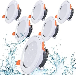 Szzilian 6er Pack LED Deckeneinbauleuchten - Integriert Ultra Slim Rund869 - Bild 1 von 3