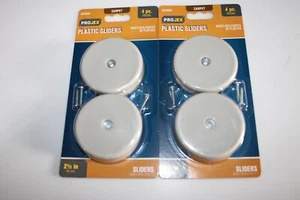 2 packs Projex White 7/8 in. Nail-On Plastic Chair Glide 4 pk - Picture 1 of 1