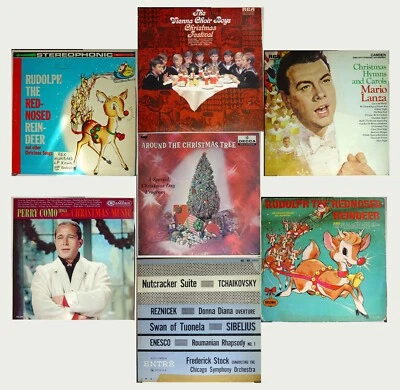 Vintage 6 1/2 LP Lot #37 TESTED Rudolph Christmas Records Carol Hymns Nutcracker - Image 1 of 4