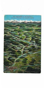 German Reich Field Post I Wk Colour Postcard from The Vosges - Picture 1 of 2