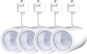 4 Quantity: Hyperikon LED Track Head Lighting, H-Type Connector, 17.5W=85W 4000K - Picture 1 of 3