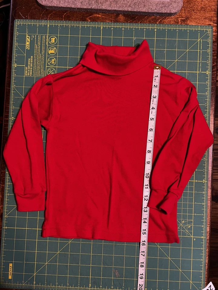 Kitestrings Niñas Rojo Manga Larga Cuello Alto 5-6 Foto 1 de 1