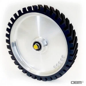 Knife Making: 12" Rubber contact wheel with 1/2" bolt axle - Picture 1 of 2