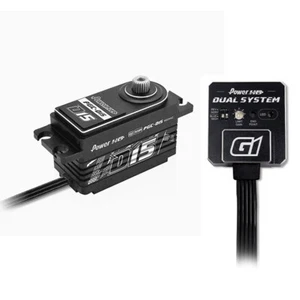 1/10 RC Drift Racing SERVO + GYRO Programmable Low Profile D15+ G1 -BLACK- - Picture 1 of 15