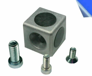 Würfelverbinder 40 - 3 D inkl. Verschraubung für 40er Aluprofile item kompatibel - Bild 1 von 3