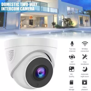 1080P Sicherheit WiFi Kamera Innenbereich 2-Wege Audio Wireless Nachtsicht Cam 360° - Bild 1 von 14
