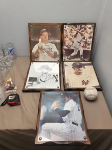 New York Yankee's Autographed Plaques W Team Ball. 70's/80's (5) total (1) ball - Picture 1 of 24