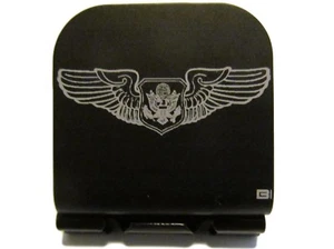 US Air Force Air Crew Wings Officer Laser Etched Aluminum Hat Clip Brim-it - Picture 1 of 9