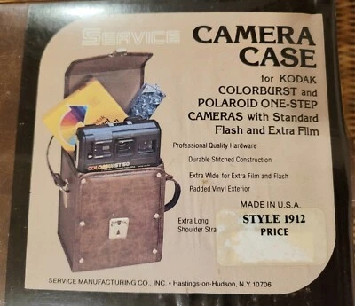 NOS Vintage Kodak Camera Case Polaroid One - Step Or Colorburst Cameras Service - Image 1 of 4