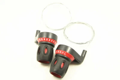 Bike Bicycle Shifters Fits 5 6 7 Speed Shifters Set Black Twist Grip Gear - Image 1 of 4