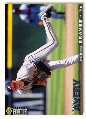 Steve Avery 1995 Collector's Choice 161 Atlanta Braves Baseball Card - Image 1 of 2