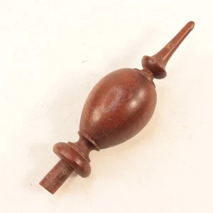 Wooden Clock Finial 5-1/2 inches Vintage - XC521 - Picture 1 of 2