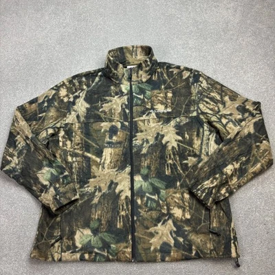 Columbia Jacket Adult X Large Brown Work Wear RealTree Hunting Camo Fleece Mens - Image 1 of 4