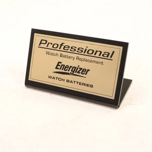 Energizer Watch Battery Replacement Store Sign 4-9/16 inches wide - XC1009 - Picture 1 of 2