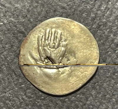 Moneda de plata Pfennig de los Estados alemanes (Schwäbisch Hall) ND (1250-1300): moneda de mano #2 Foto 1 de 2