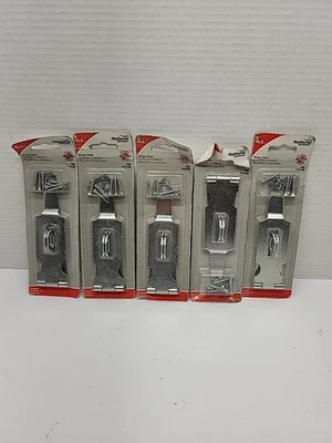 Lot of 5 National Hardware Hinge Hasp 6" V288 H129-668 Zinc Plated - Image 1 of 4