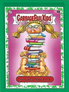 2022 Topps Garbage Pail Kids Book Worms Booger Green Stacked Stella #6b - Picture 1 of 2