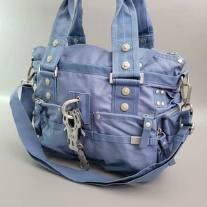 Nuova borsa George Gina & Lucy 6ix vintage borsa GGL borsa Y2k rara blu - Foto 1 di 15