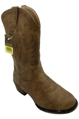 Roper детский мальчик Taylor ботинки желтовато-коричневый вамп/желтовато-коричневый стержень/западная вышивка - Изображение 1 из 3