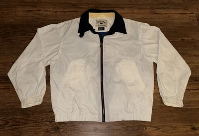 Chaqueta de golf Cutter and Buck blanca CB Windtec talla M Foto 1 de 4