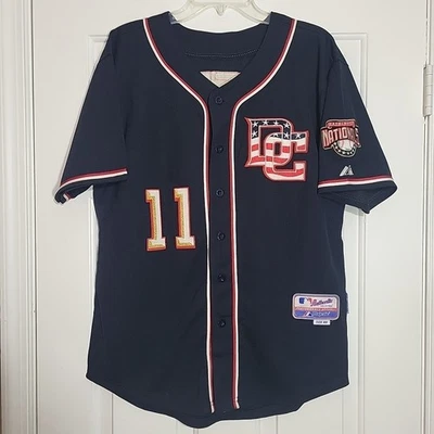 Majestic Authentic Washington Nationals 11 Ryan Zimmerman Jersey Size 48 MLB - Image 1 of 4