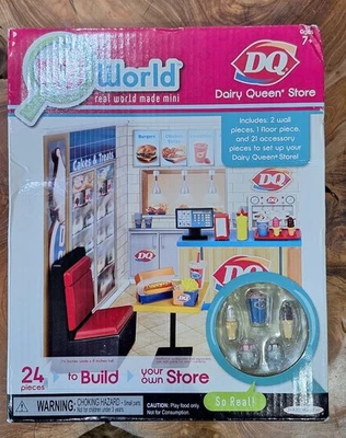 Mi World Mall Store Dairy Queen Store (DQ) Real World Made Mini Jakks New SEALED - Image 1 of 4