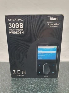 Creative Zen Vision M Digital Media MP3 Player Rare Original Box/Manual Only - Picture 1 of 15