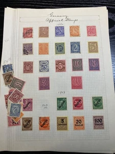 German Stamps Hinged on Pages Older Bavaria Saar Occupations Not all Shown 1406 - Picture 1 of 24