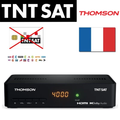 TNTSAT HD Thomson THS808 HD USB PVR Decoder für französisches TV - VERWENDEN SIE IHRE EIGENE KARTE - Bild 1 von 4